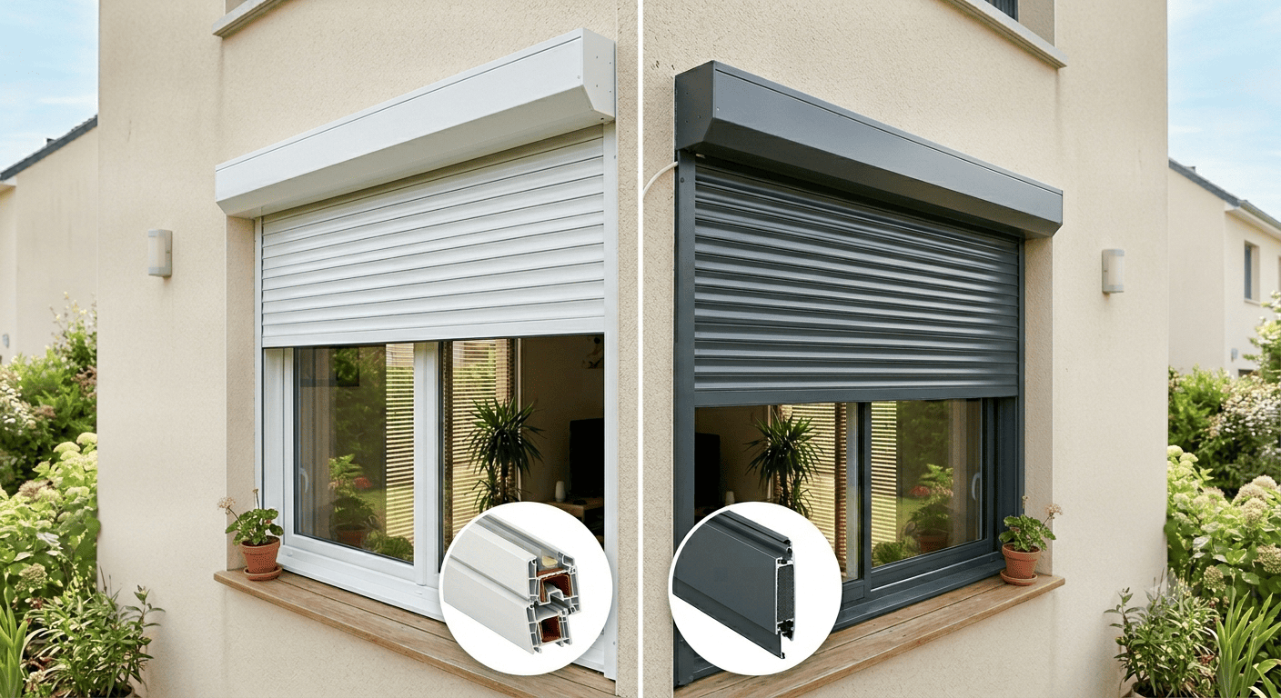 choisir volet roulant PVC ou aluminium - Ben store