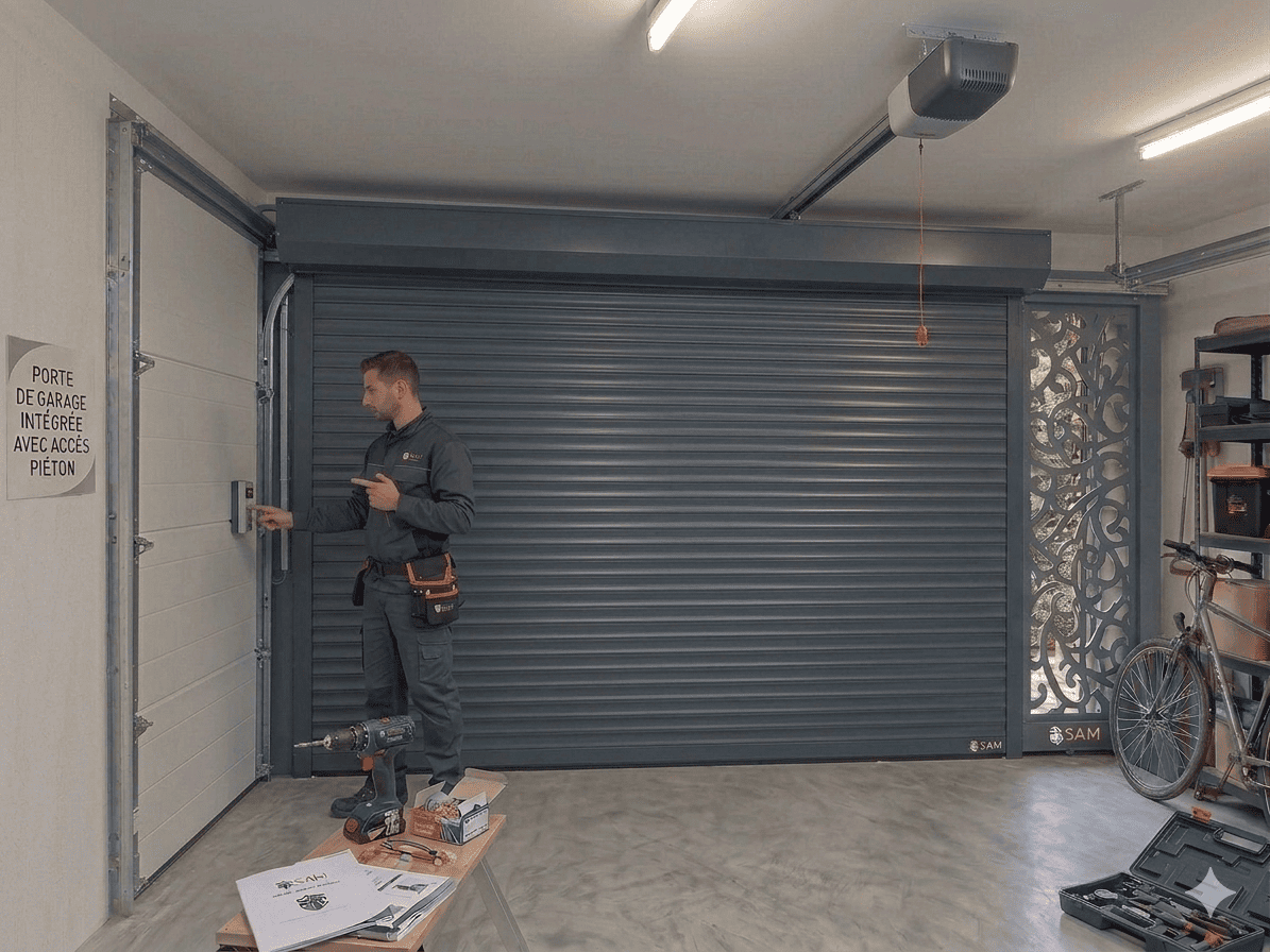 porte de garage enroulable - Ben store 